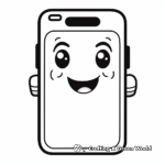 Simple Mobile Phone Coloring Pages for Beginners 4
