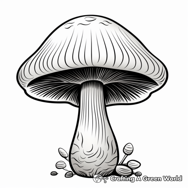 Aesthetic Mushroom Coloring Pages - Free & Printable!