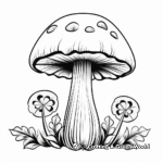 Simple Mushroom Coloring Pages for Kids 3