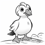 Simple Puffin Coloring Pages for Beginners 2