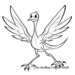 Simple Pyroraptor Outline Coloring Pages for Toddlers 1