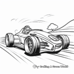 Simple Race Car Coloring Pages for Children 3