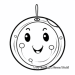 Simple Round Ornament Coloring Sheets for Kids 3