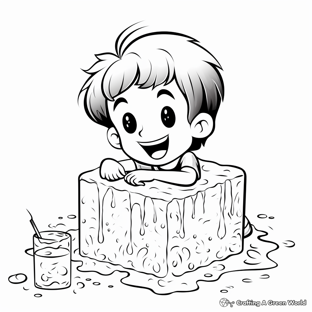 Simple Short-Grain Rice Coloring Pages for Children 1