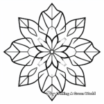 Simple Snowflake Coloring Pages for Toddlers 2