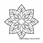 Simple Snowflake Coloring Pages for Toddlers 4