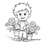 Simple Springtime Activities Coloring Pages 2