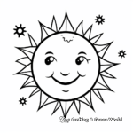 Simple Sun Coloring Pages for Toddlers 1