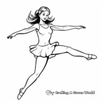 Simplicity in Action: Ballerina Coloring Pages 3