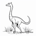Simplified Corythosaurus Outlines for Coloring 4
