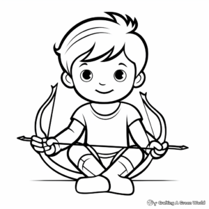 Simplified Sagittarius Coloring Pages for Toddlers 2
