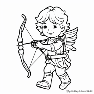 Simplified Sagittarius Coloring Pages for Toddlers 4