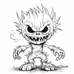 Sinister Demon Halloween Coloring Pages 4