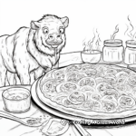 Sizzling Buffalo Pizza Coloring Pages for Spicy Lovers 2