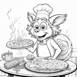 Sizzling Buffalo Pizza Coloring Pages for Spicy Lovers 3