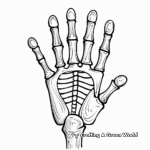 Skeleton Hand Holding Objects Coloring Pages 4