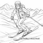 Skiing Adventure Coloring Pages 3