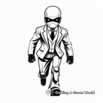 Sleek Spy Suit Coloring Pages 3