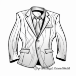 Sleek Suit Jacket Coloring Pages 3