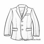 Sleek Suit Jacket Coloring Pages 4