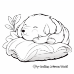 Sleeping Beaver Coloring Pages for Relaxation 1