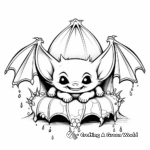Sleeping Vampire Bat Coloring Pages 3