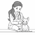 Small Pets Vet Tech Coloring Pages (Rodents, Rabbits) 3