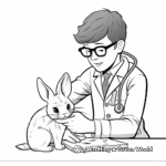 Small Pets Vet Tech Coloring Pages (Rodents, Rabbits) 4