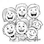 Smiling Faces Coloring Pages 3