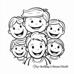 Smiling Faces Coloring Pages 4