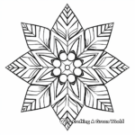 Snowflake Detailed Coloring Pages 3