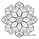 Snowflake Mandala Coloring Pages 1