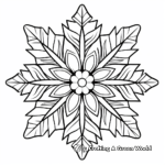Snowflake Mandala Coloring Pages 2