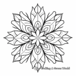 Snowflake Mandalas for Mindfulness Coloring 1