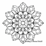 Snowflake Mandalas for Mindfulness Coloring 3