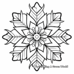 Snowflakes & Winter Scenery Coloring Pages 3