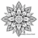 Snowflakes and Christmas Ornaments Coloring Pages 2
