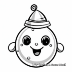 Snowman Ornament Coloring Pages for Winter Fun 4