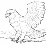 Snowy Owl Hunting Prey Coloring Pages 4