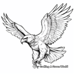 Soaring Golden Eagle Coloring Pages 1