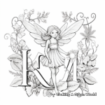 Soft and Gentle Alphabet Fairy Coloring Sheets 1