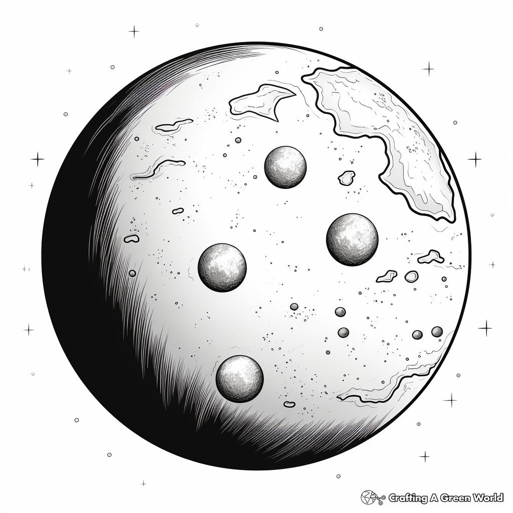 Solar Eclipses and Lunar Eclipses Coloring Pages 3