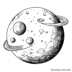 Solar Eclipses and Lunar Eclipses Coloring Pages 4