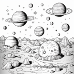 Solar System Exploration Coloring Sheets 4