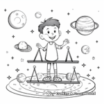 Solar System Gravitational Balance Coloring Pages 3