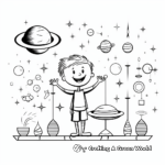 Solar System Gravitational Balance Coloring Pages 4
