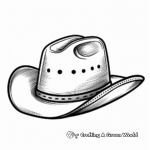 Sombrero Vaquero: Mexican Cowboy Hat Coloring Pages 2