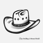 Sombrero Vaquero: Mexican Cowboy Hat Coloring Pages 3