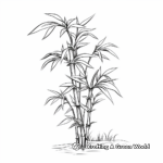 Soothing Bamboo Plant Coloring Pages 1