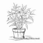 Soothing Bamboo Plant Coloring Pages 3
